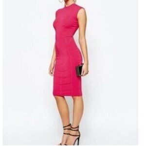 ted baker hot pink dress Buy Baker by Ted Baker Hot Pink 3D Textured Mesh Dress from Next USA